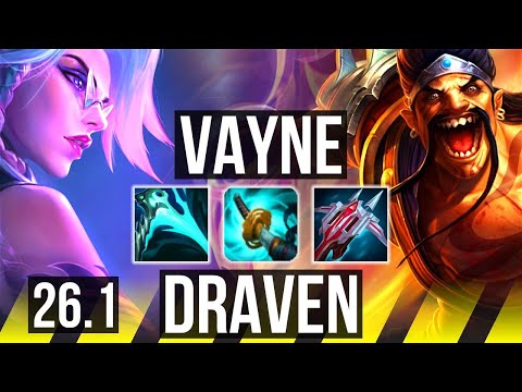 VAYNE & Soraka vs DRAVEN & Nami (ADC) | Fleet Footwork | EUW Master | 26.1