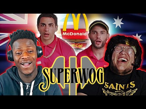 American & British React to Australian Comedian Superwog