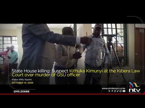 State House killing: Suspect Kithuka Kimunyi at the Kibera Law Court over murder of GSU officer