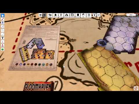 Gloomhaven Scenario 93, Prosperity 3, Cragheart + Spellweaver + Brute