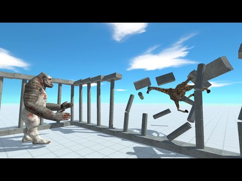 NEW UNIT GIRAFFE in Cage vs ALL UNITS Animal Revolt Battle Simulator