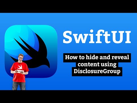 How to hide and reveal content using DisclosureGroup – SwiftUI thumbnail