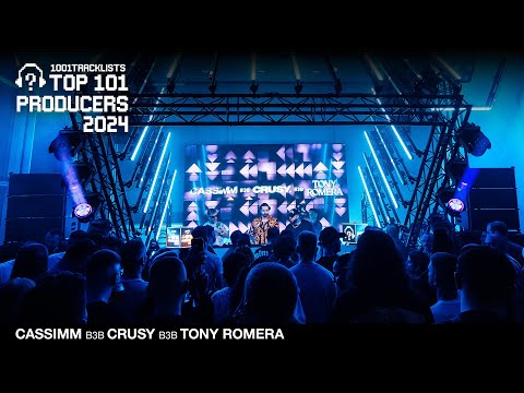 CASSIMM b2b CRUSY b2b Tony Romera - Live @ 1001Tracklists Top 101 Producers 2024 ADE Party
