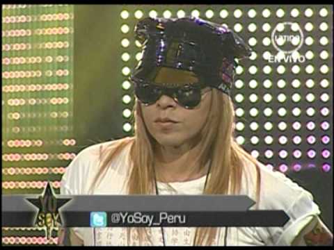 Yo soy Axl rose 10 julio peru - " YOU ARE CRAZY " completo CRITICAS yo soy 10 julio 2012