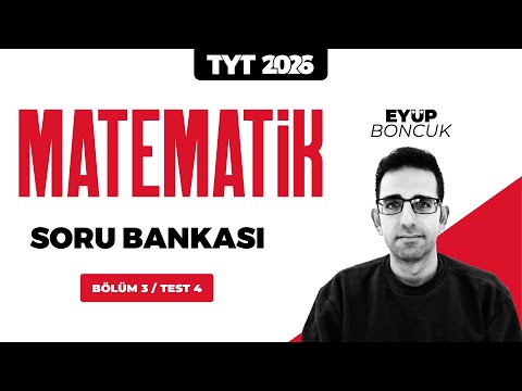 TYT 3D Matematik Soru Bankası Bölüm 03 Test 04 Soru Çözümleri | Eyüp Boncuk
