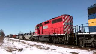 preview picture of video 'CP 5946 East, Near Monroe Center, Illinois on 2-16-10'