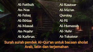 Download lagu Surah surah pendek Al-Qur'an untuk bacaan sholat. Arab, latin dan terjemahan. Ustadz Wahidu Rahman. mp3