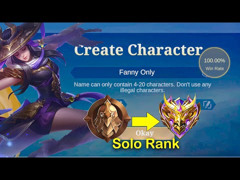 I Played Fanny Only From Warrior To Mythic (Hardest Challenge)