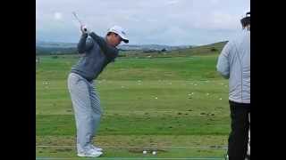 Byeong-hun An golf swing (mid-iron) - Scottish Open, July 2015, Gullane Golf Club