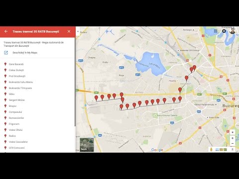 Traseu tramvai 35 RATB Bucuresti - traseul tramvaiului 35
