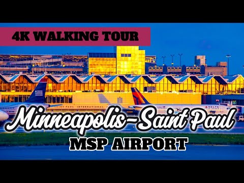 Minneapolis-Saint Paul Airport (MSP Airport) - 4K Walking Tour USA