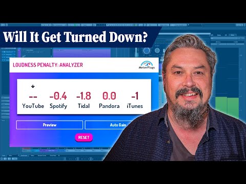 Use the MeterPlugs Loudness Penalty plugin to check how loud your song will be on streaming services