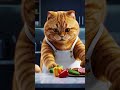 A Chubby Fluffy Orange Tabby Cat Hungry Eat Food OrangecCat ️ CookingCat OrangeTabby CatLover