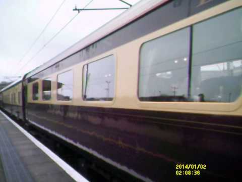 57s top and tailing at york on charter service Northern Belle