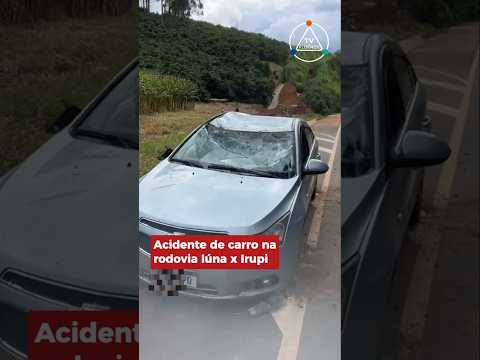 Acidente de carro na rodovia Iúna x Irupi, no Espírito Santo.