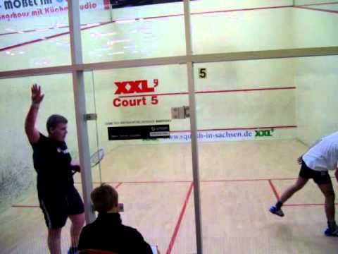 squash jugend sachsenmeisterschaft 2010 Gregor vs. Thomas Finale 2. Satz