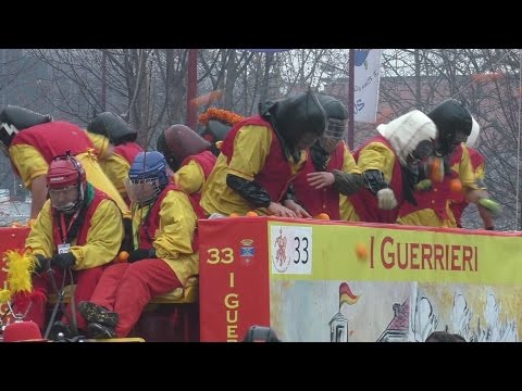 Battaglia arance I Guerrieri e Credendari - Carnevale Ivrea 2016
