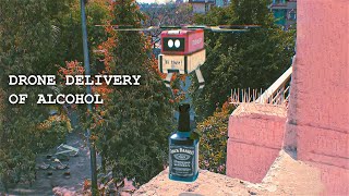 Drone delivery of alcohol