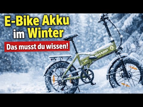 E-Bike Akku im Winter ❄️ Wichtige Tipps für alle E-Bike & E-Scooter Besitzer! 🔋 #ebike #akku #sharp