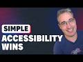 Quick Accessibility Wins That Are Easy To Implement