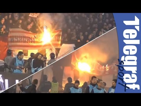 150 Večiti derbi   Grobari zapalili zastave Delija