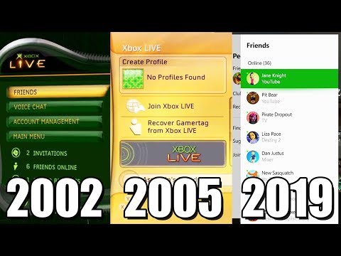 Xbox LIVE Evolution 2002–2019 (Xbox Original, Xbox 360, One)