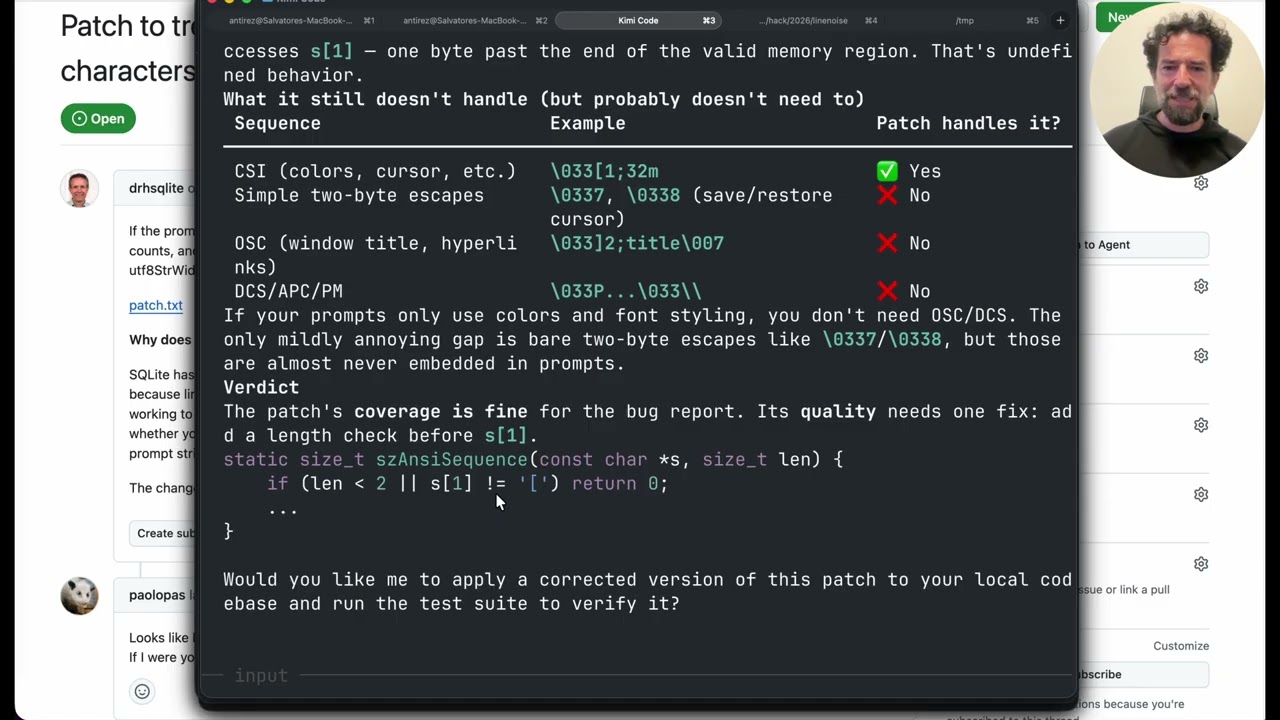 Kimi K2.6 Beats GPT-5.4 at Code Review: antirez's Real-World Test on Richard Hipp's Patch