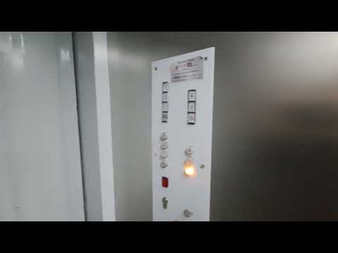 1980s Končar elevator with inox cabin at Ladislava Štritofa 10, Zagreb