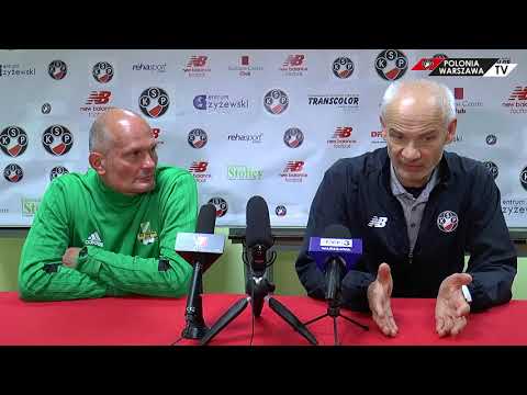 Konferencja prasowa po meczu Polonia Warszawa - Warta Sieradz