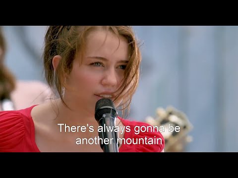 [HD] Miley Cyrus - The Climb (Hannah Montana The Movie) [Lyrics On Screen]