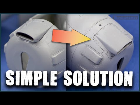 How to fill AWKWARD gaps and seams - scale model building tutorial