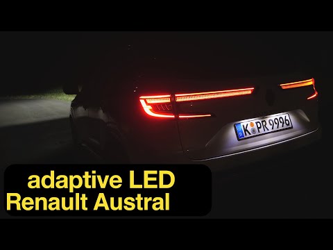 2023 Renault Austral: adaptive LED Vision Test [4K] - Autophorie Extra