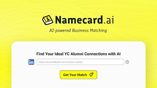 Launching Namecard.ai to YC