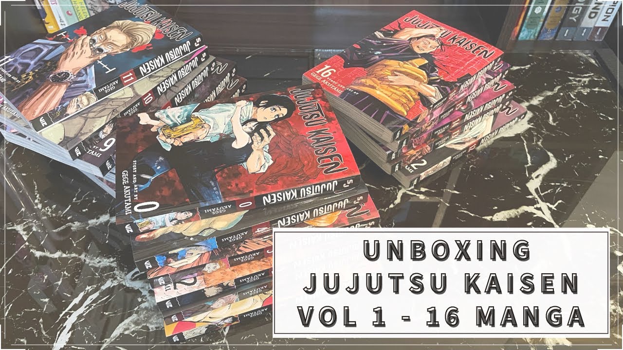 Watch Now Unboxing Jujutsu Kaisen Vol 1 - 16 Manga Unboxing Jujutsu Kaisen Vol 1 - 16 Manga