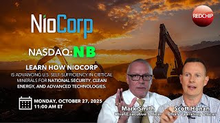 NioCorp (Nasdaq: NB) Investor Webinar - October 27, 2025