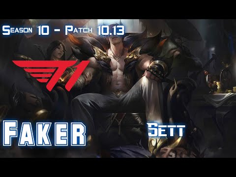 T1 Faker SETT vs LEBLANC Mid - Patch 10.13 KR Ranked