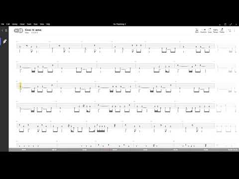 Così ti amo ( I Califfi ) ,Tablatura e base Senza Basso - Backing bass track