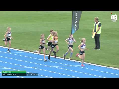 Girls Under 11 800m H5 - 2020 State Combined Events Championships // LAVicTV