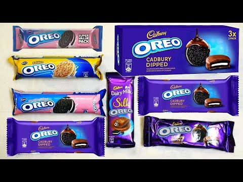 Oreo Cadbury Dipped vs Dairy Milk Silk Oreo and Oreo Biscuit unboxing