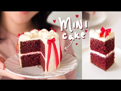 a mini red velvet cake…for one person!