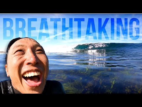 PERFECT LEFT BARRELS carved out on a DRY REEF (this session's going off!!)