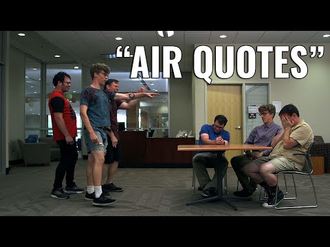 Air Quotes - stop.drop.rewind
