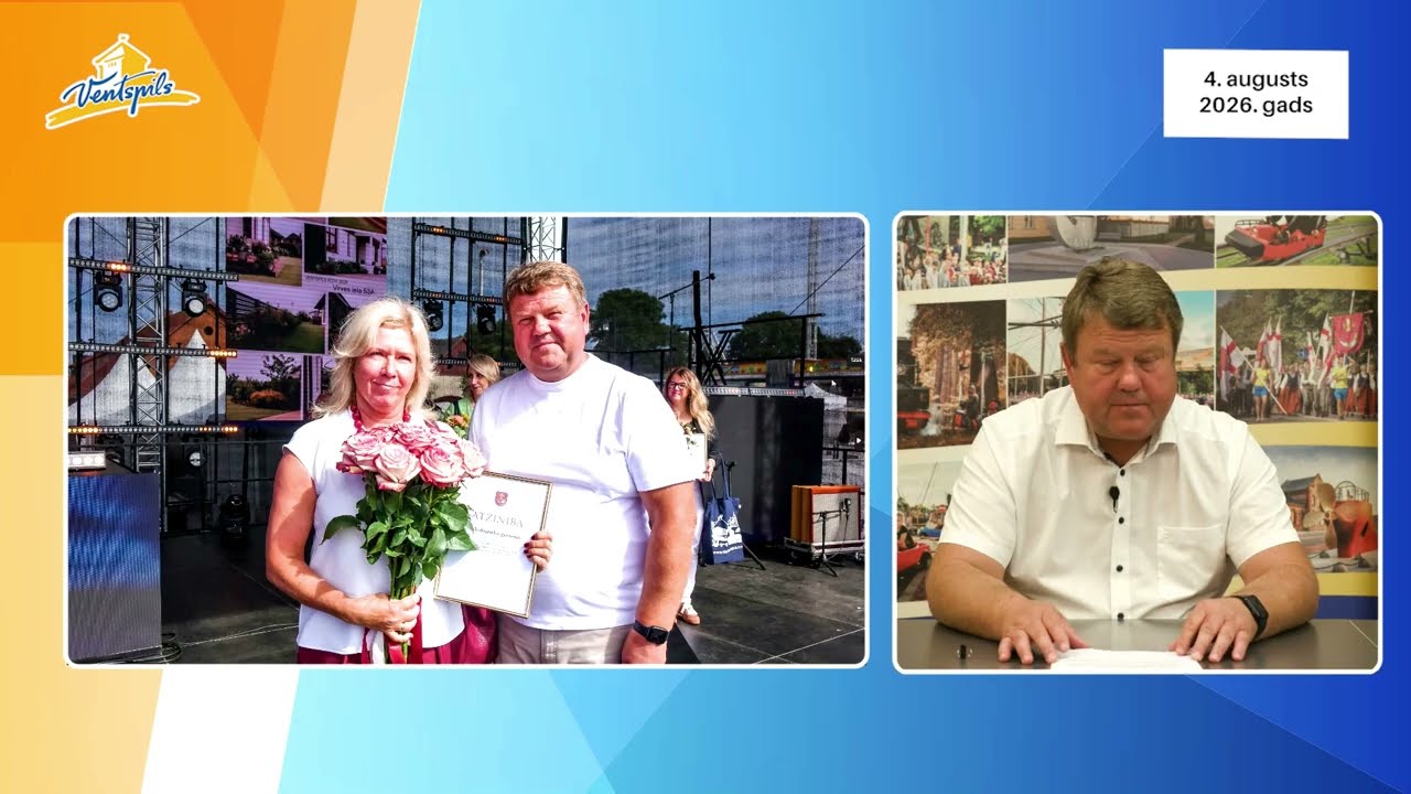VIDEO: A.Gūtmanis par Ventspils pilsētas aktualitātēm – 04.08.2026.