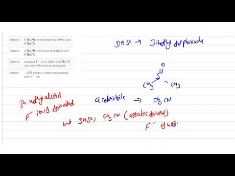 In solvents like DMSO, acetonitrile, `F^(-)` ion of dissolved NaF is more reactive than in