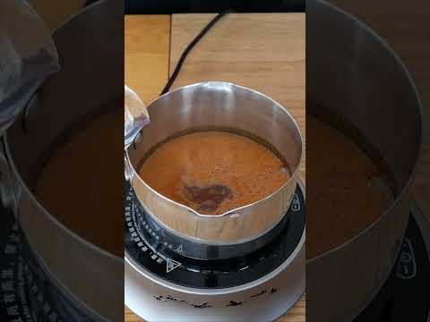 DIY DARK CARAMEL SAUCE #shorts