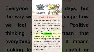 Positive Thinking 🌟 | Easy English for Beginners (A1–A2) | English Listening Practice