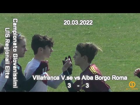 CAMPIONATO REGIONALE GIOVANISSIMI U15 ELITE VENETO – VILLAFRANCA V. vs ALBA BORGO ROMA – 20.03.2022