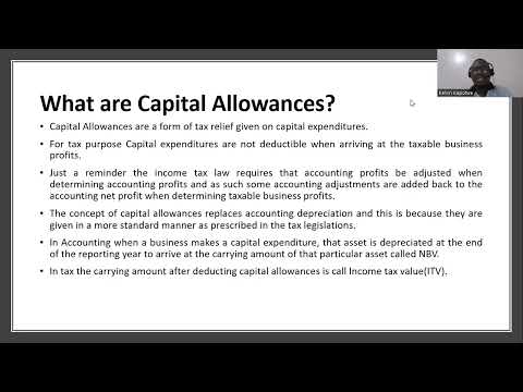 Introduction to Capital Allowances.