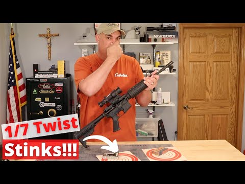 Watch this before you buy a 1/7 twist Ar15