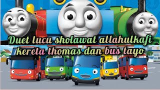 Download lagu 🎶🚂 Allahulkafi Robbunal Kafi | Duet lucu Kereta Api Thomas Feat Bus Kecil Tayo #3🚌🎶 mp3